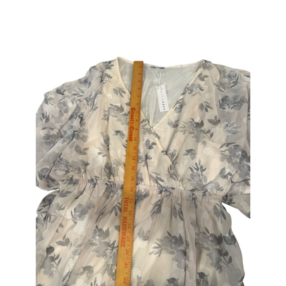 Baltic Born Floral Jacquard Kimono Maxi Dress Size XL - Picture 10 of 14
